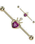 Ohrpiercing | vergoldetes Ohrpiercing | Royal Skin Jewelry (9172535050568)