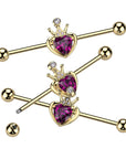 Ohrpiercing | vergoldetes Ohrpiercing | Royal Skin Jewelry (9172535050568)