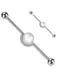 Ohrpiercing mit Perle | Industrial Piercing kaufen |Royal Skin Jewelry (9172539670856)