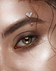 Rook- Augenbrauenpiercing "Cubic Heart" mit Zirkonia (Chirurgenstahl 316L) - Royal Skin Jewelry (9123312206152)