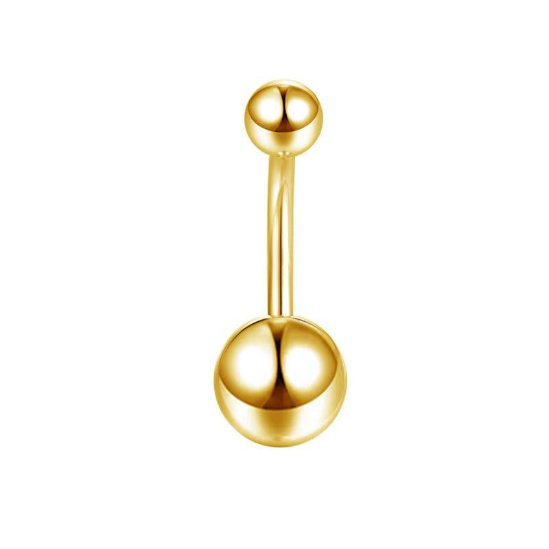 Titan Astm F136 Bananabell Gold Basic für Bauchnabel-, Intimpiercings
