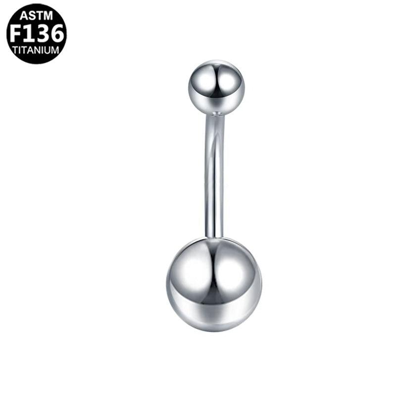 Basic Bauchnabelpiercing aus TITAN – Außengewinde