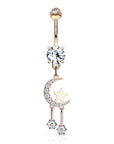 Bauchnabelstecker "Night Dreams" mit Zirkonia Kristallen (9307727888712)