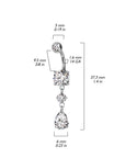 Bauchnabelpiercing mit Zirkonia Stein Tropfen Anhänger (9301357953352)