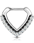 septumpiercing segmentclicker silber chirurgenstahl mit zirkonia kistallen (9187243819336)