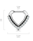 septumpiercing segmentclicker silber chirurgenstahl mit zirkonia kistallen (9187243819336)