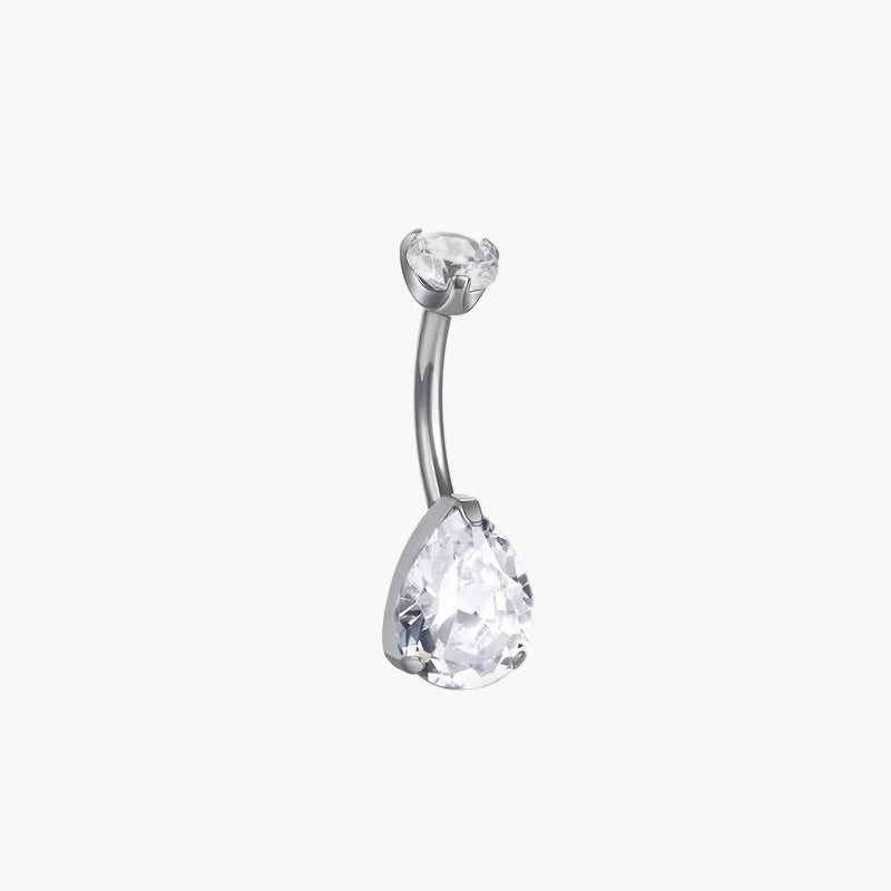 Tropfen Bauchnabelpiercing aus Titan
