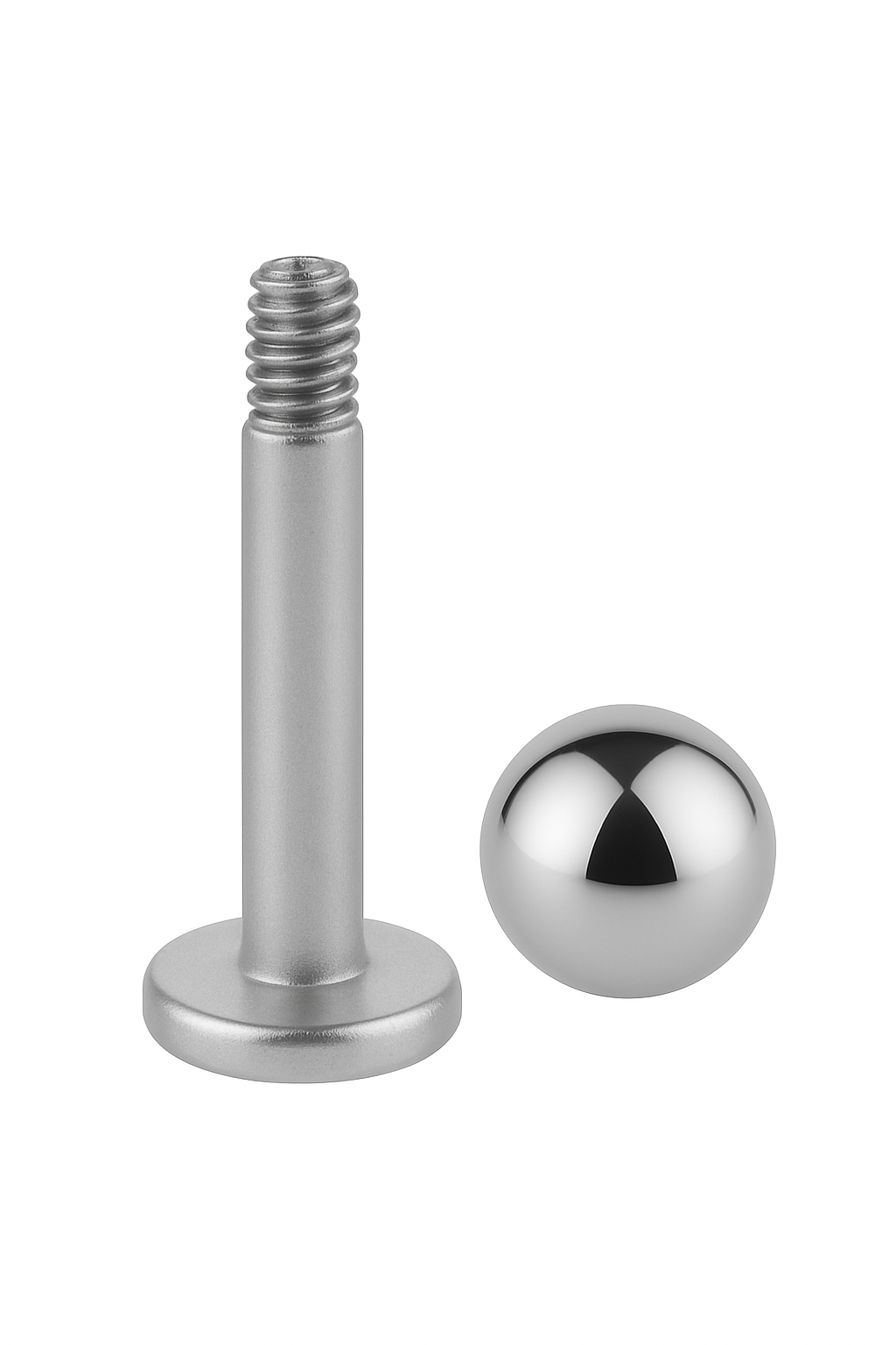 Kugel Labret aus Titan