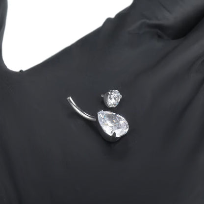 Bauchnabelpiercing Titan Bananabell mit Tropfen