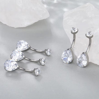 Bauchnabelpiercing Titan Bananabell mit Tropfen