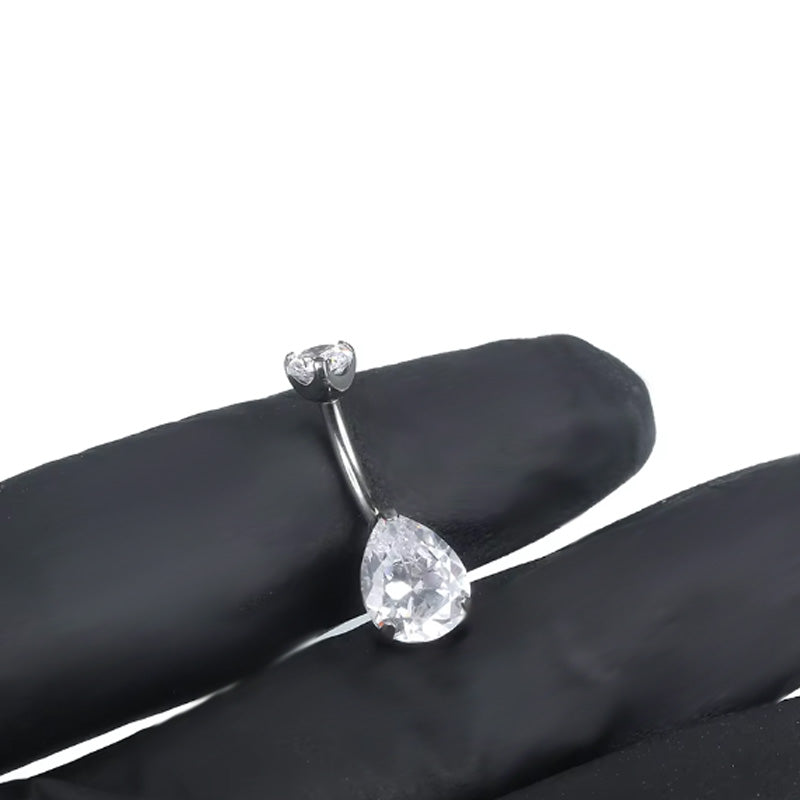 Tropfen Bauchnabelpiercing aus Titan