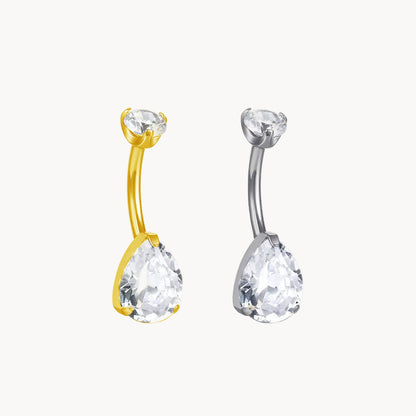 Bauchnabelpiercing Titan Bananabell mit Tropfen