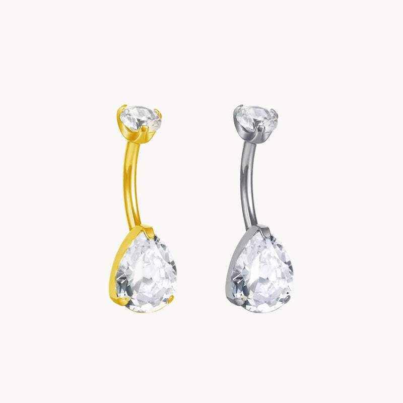 Tropfen Bauchnabelpiercing aus Titan