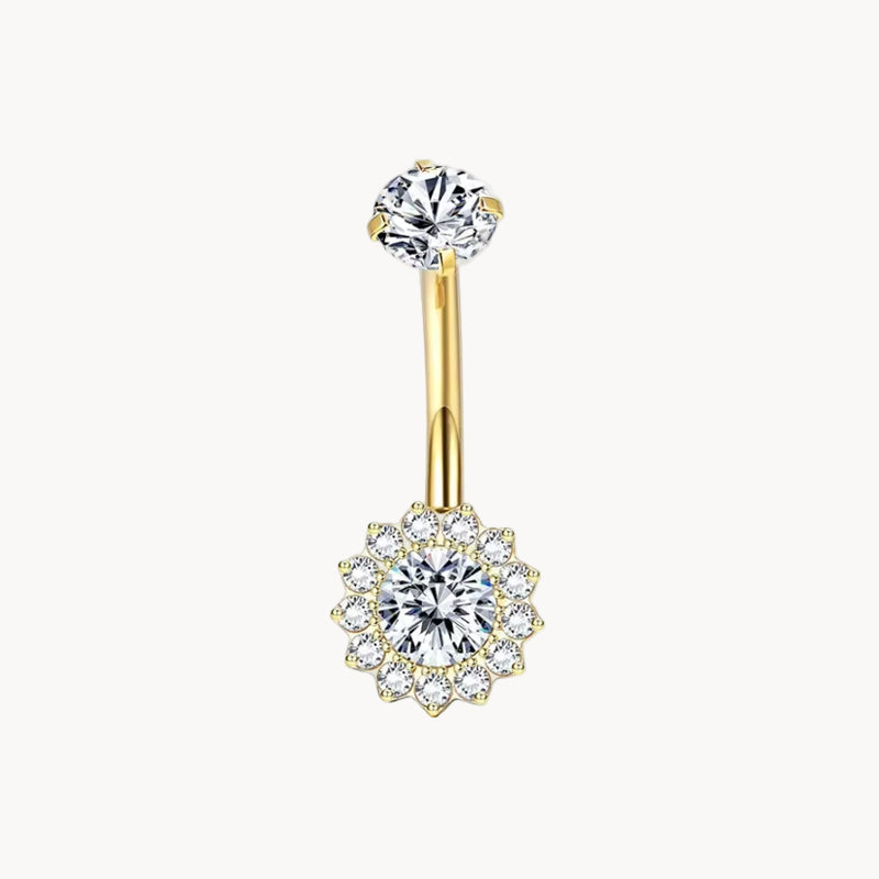 Bauchnabelpiercing Titan Blütenkranz
