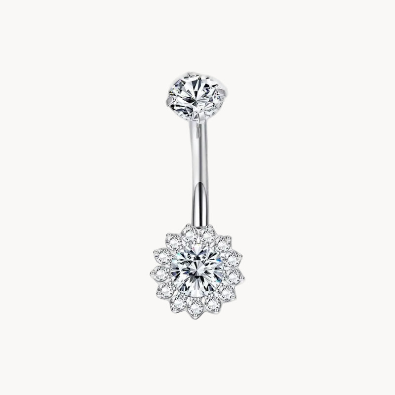 Bauchnabelpiercing Titan Blütenkranz