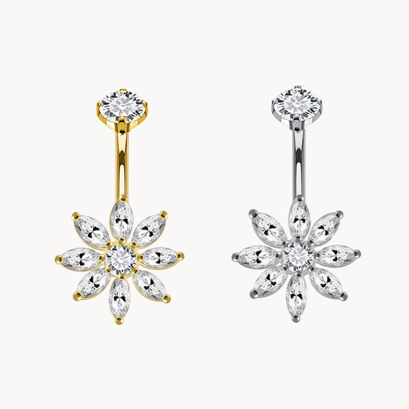 Bauchnabelpiercing Titan Bananabell Blütenstern