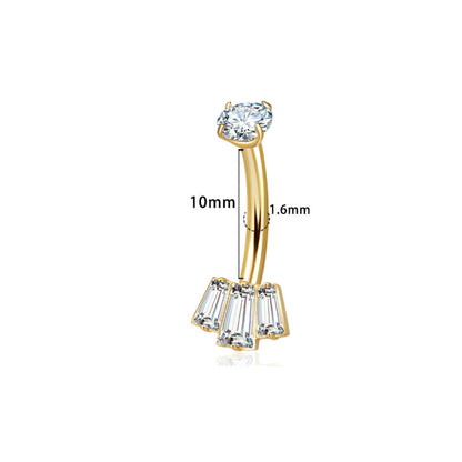 Bauchnabel Titan Bananabell 3er Baguette-Fächer