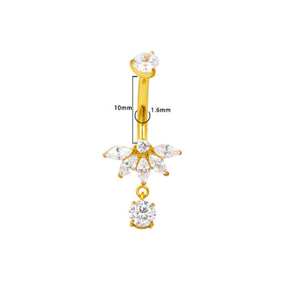 Bauchnabel Titan Bananabell Lotus-Anhänger