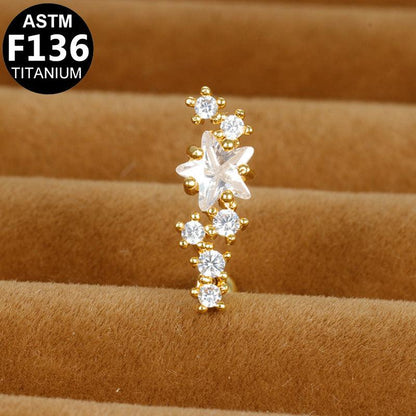 Labret aus TITAN mit Sternschnuppe