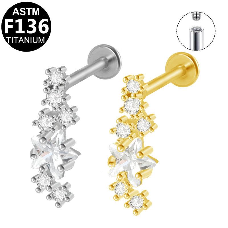 Labret aus TITAN mit Sternschnuppe