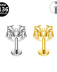 Titan Labret "Spider" - Spinnen Motiv - Innengewinde