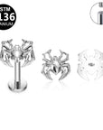Titan Labret "Spider" - Spinnen Motiv - Innengewinde