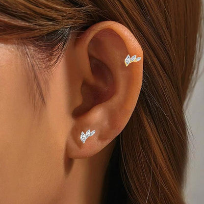 Labret aus TITAN mit 3 Lotus Blüten