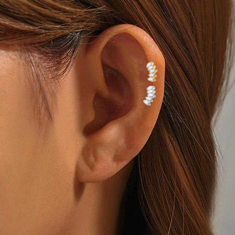 Labret aus TITAN mit Blockfassung