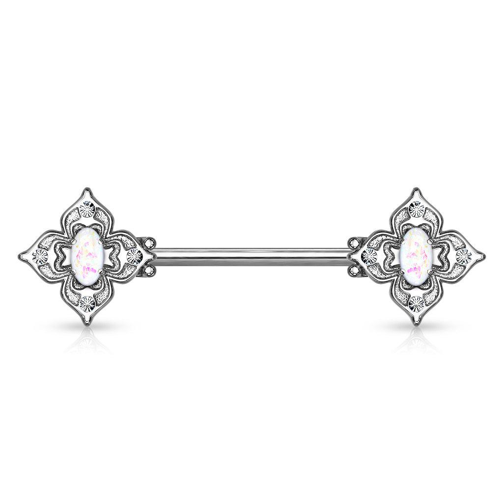 Brustwarzenpiercing mit Zirkoniasteinen | Royal Skin Jewelry (9101211828552)