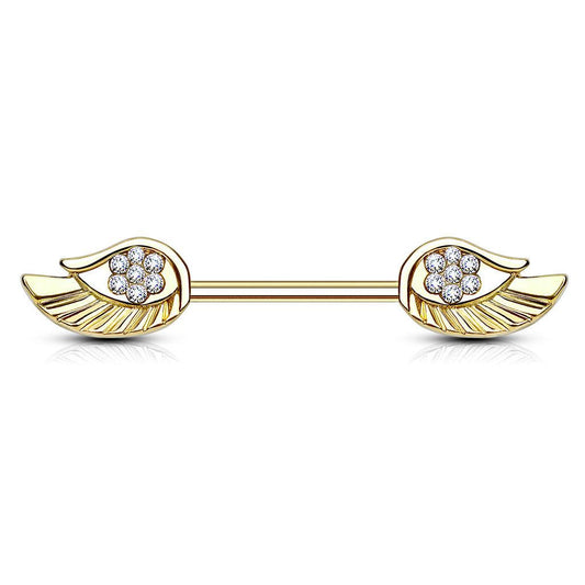 vergoldetes Brustwarzenpiercing | Royal Skin Jewelry (9113297125704)