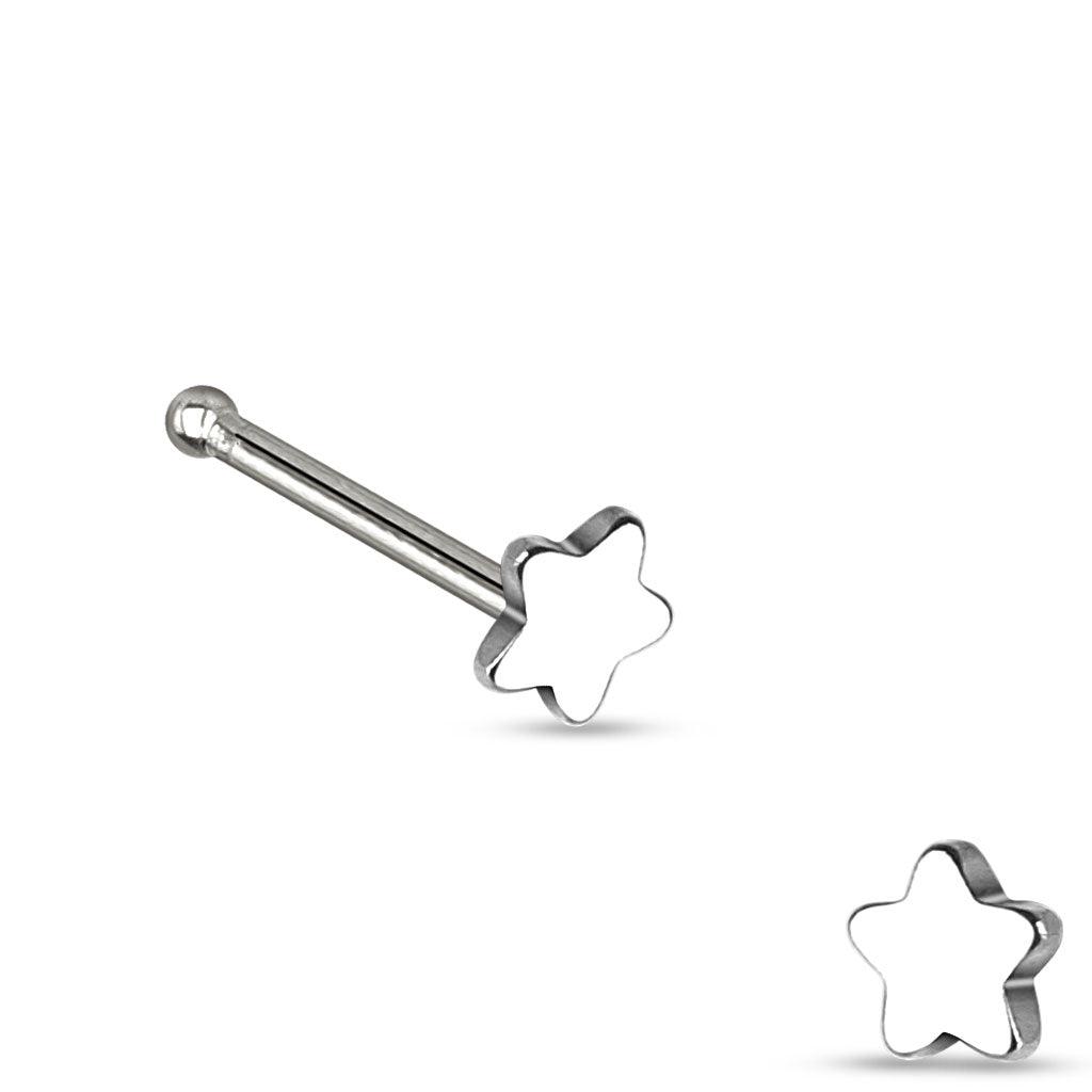 Nasenpiercing mit Stern Motiv Pin (9301468709192)