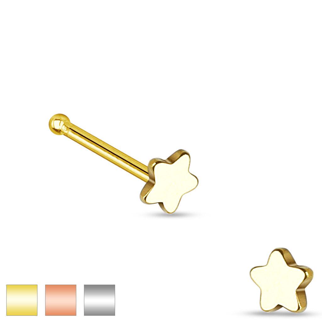 Nasenpiercing mit Stern Motiv Pin (9301468709192)