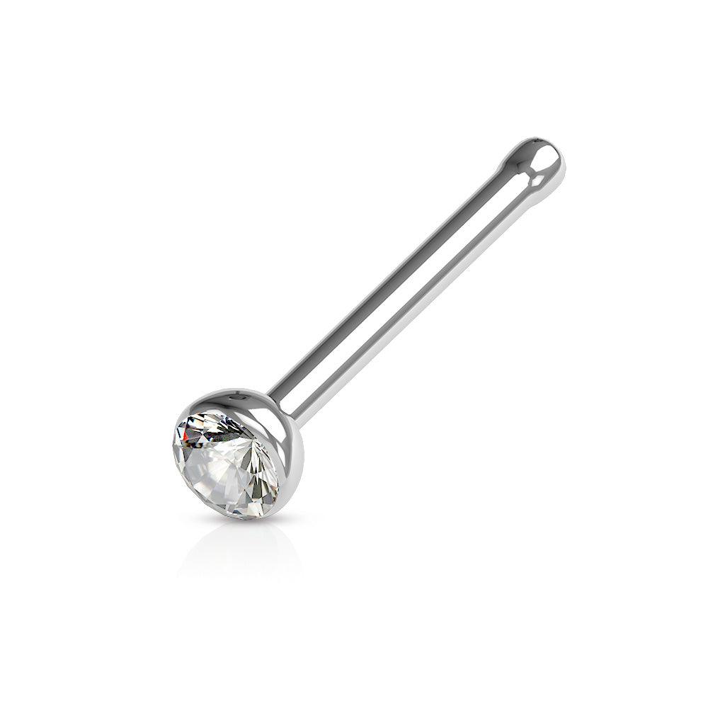 Nasenstecker mit Zirkonia Kristall (9301391245640)