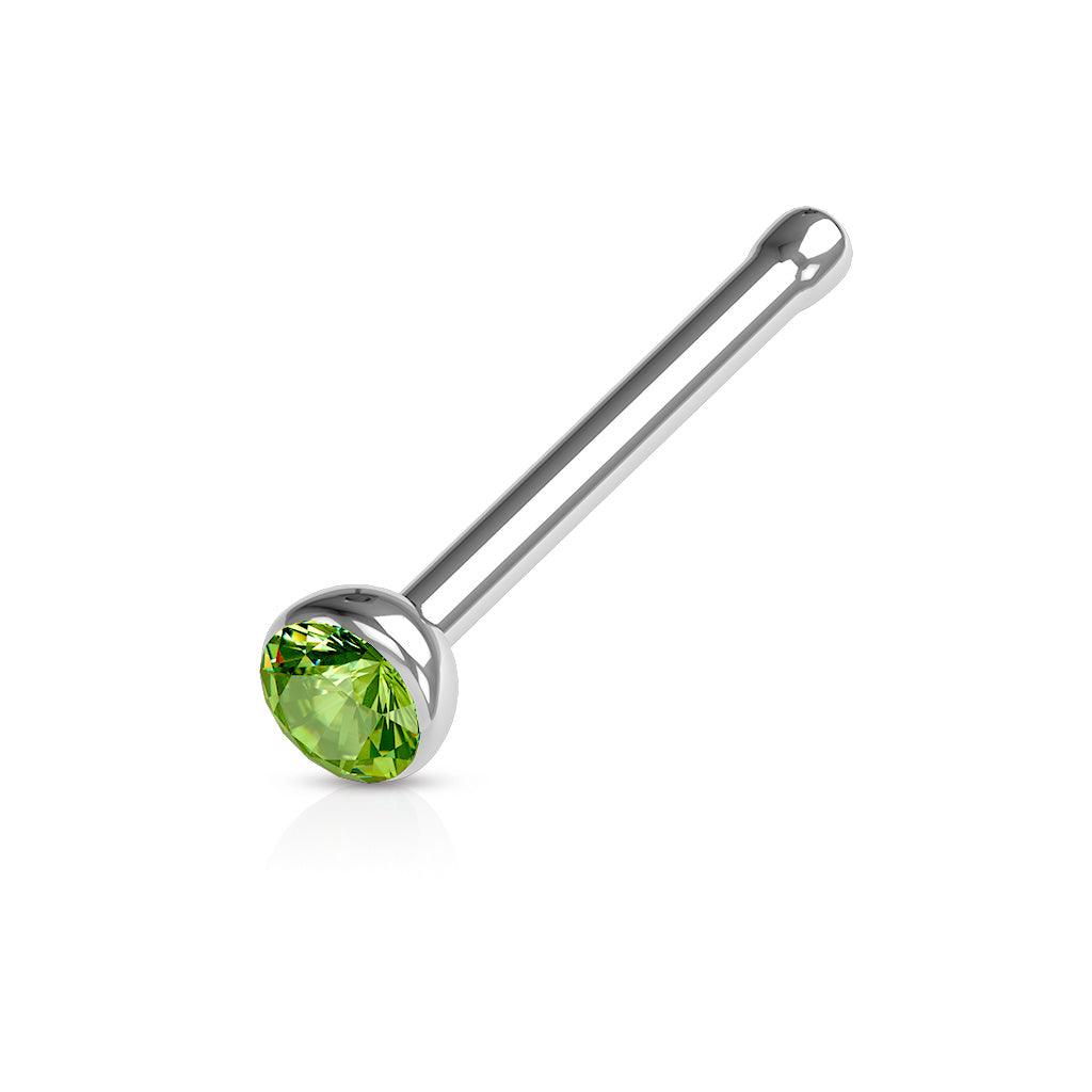 Nasenstecker mit Zirkonia Kristall (9301391245640)