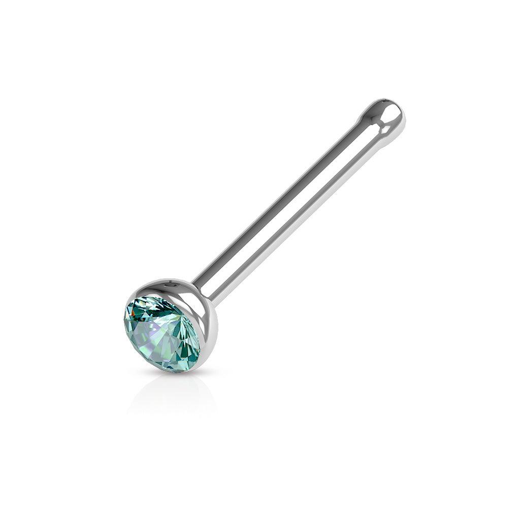 Nasenstecker mit Zirkonia Kristall (9301391245640)