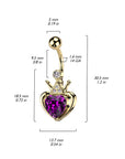 Bauchnabelpiercing Mit Zirkoniasteinen | Royal Skin Jewelry (9122104836424)