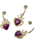 Bauchnabelpiercing Mit Zirkoniasteinen | Royal Skin Jewelry (9122104836424)