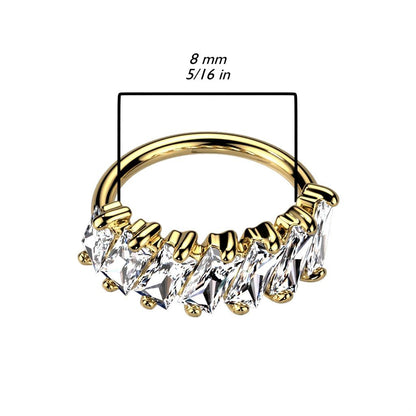 Ring Biegbar mit diagonalen Zirkonia Kristallen (9308708012360)