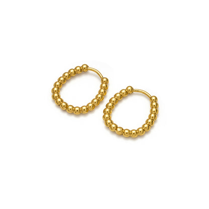 Creolen mit Ovaler Kugeloptik